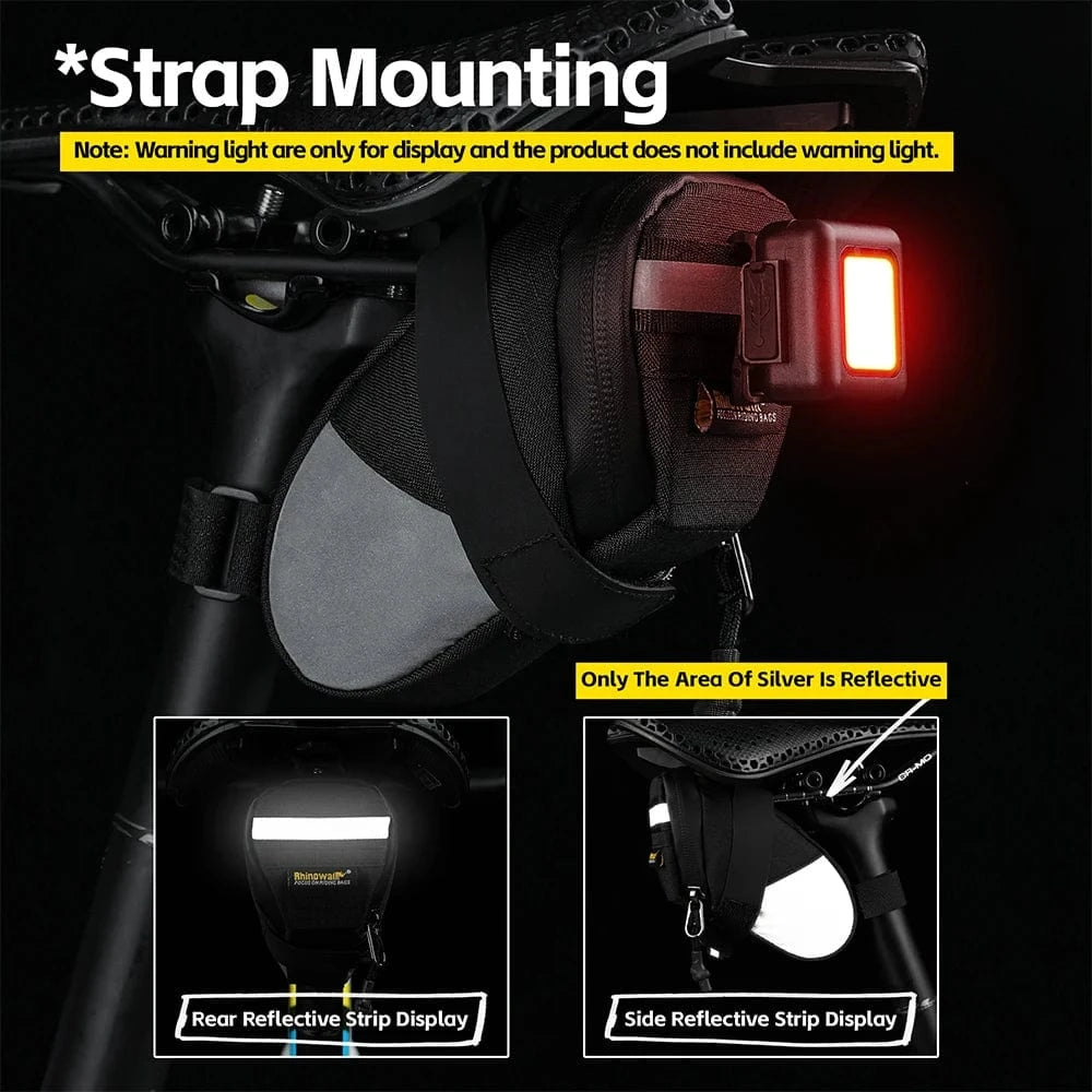 Rhinowalk - Mini Saddle Bag 0.4L – Compact Bike Seat Storage