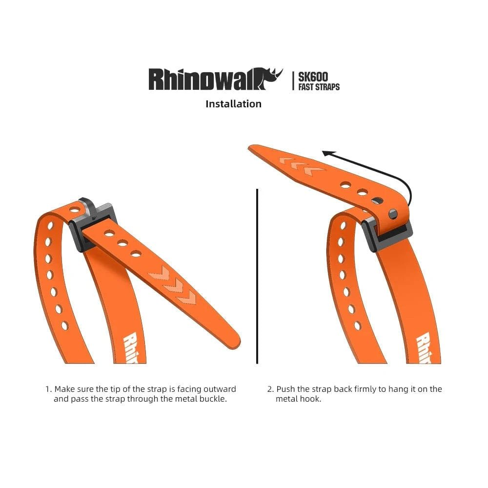 Rhinowalk - 600mm Elastic Strap – Heavy-Duty Cycling Luggage Fastener