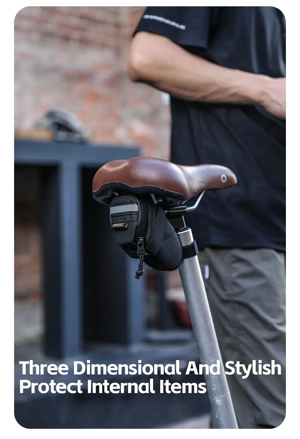 Rhinowalk - Mini Saddle Bag 0.4L – Compact Bike Seat Storage