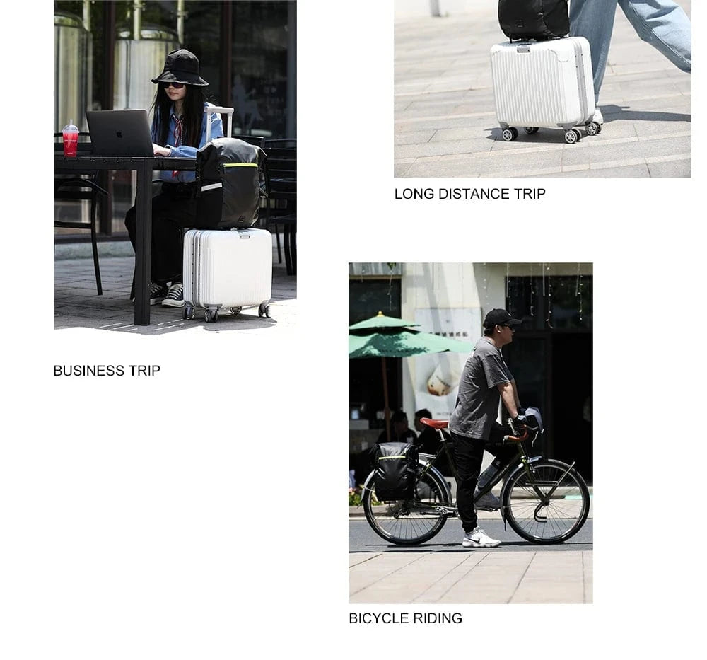 RHINOWALK - 24L Waterproof Bike Pannier Bag – Versatile Cycling Backpack