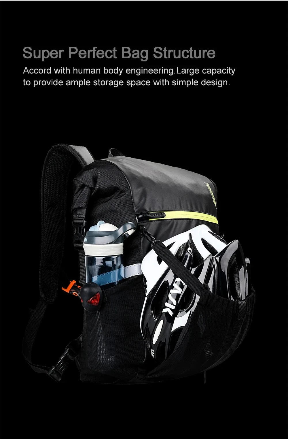 RHINOWALK - 24L Waterproof Bike Pannier Bag – Versatile Cycling Backpack