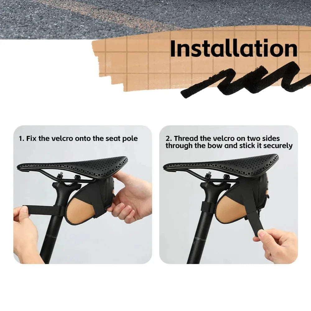Rhinowalk - Mini Saddle Bag 0.4L – Compact Bike Seat Storage