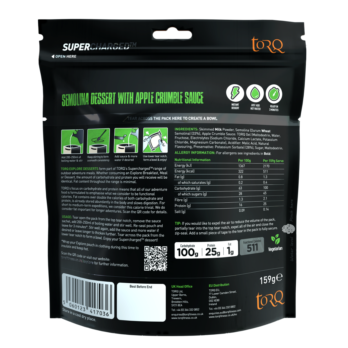 TORQ Explore - Apple Crumble Dessert