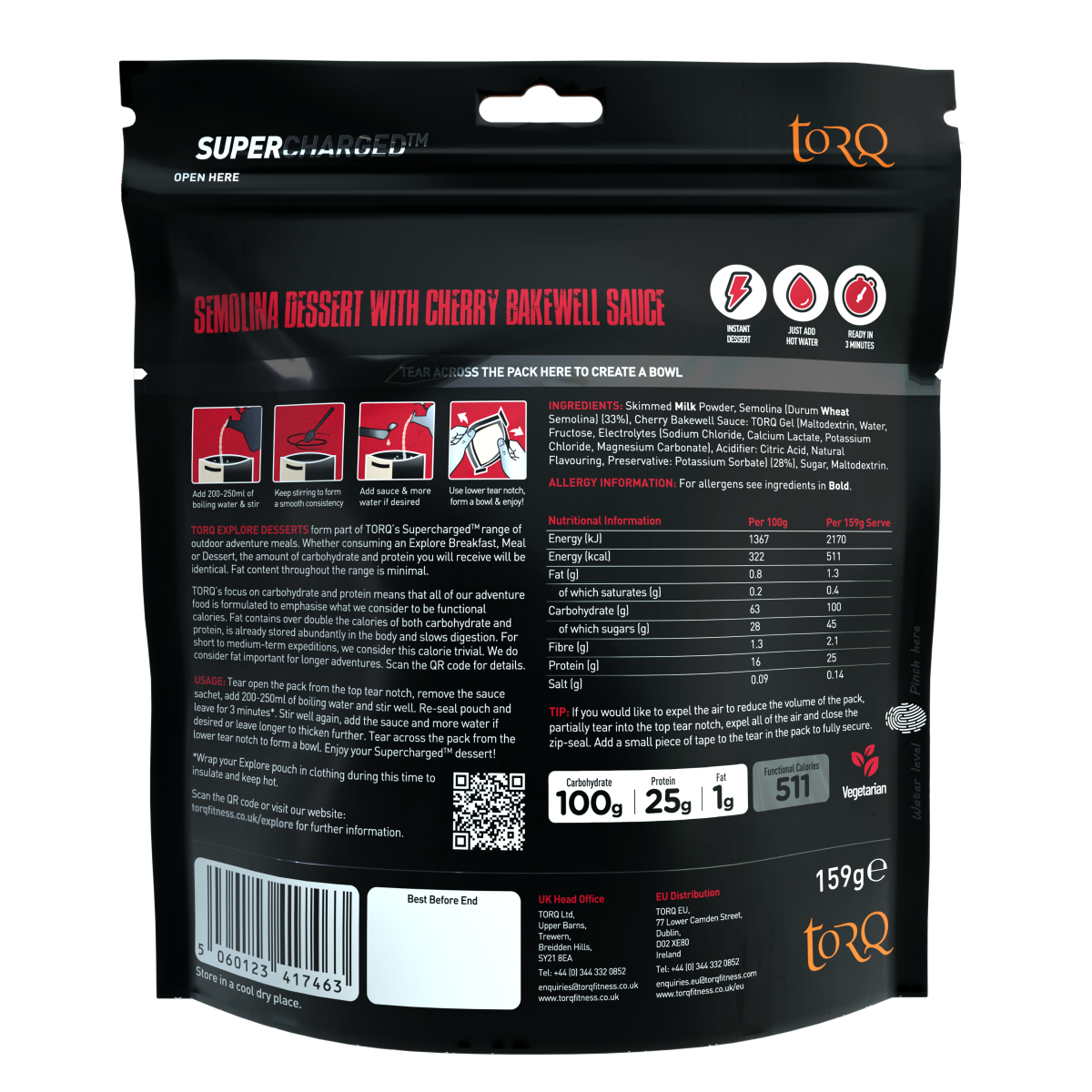 TORQ Explore - Cherry Bakewell Dessert