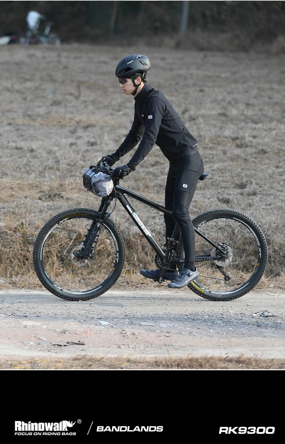 Bike & Bag Bicycle handlebar bags RHINOWALK - Waterproof Handlebar Roll & 12L Dry Bag