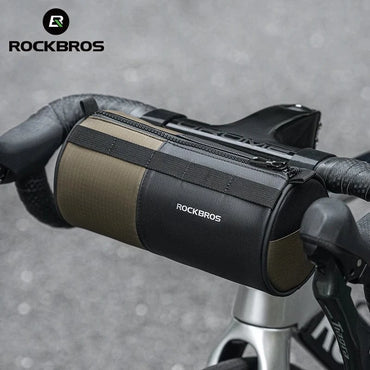 Bike & Bag Bicycle handlebar bags W007 / 1.7L ROCKBROS - Bicycle Cylinder Handlebar Bag – Compact. Durable. Versatile.