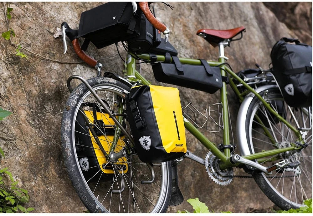 Bike & Bag Bicycle Pannier Bags RHINOWALK - Waterproof Bike Pannier Bag (10L) - Brompton, Road & MTB Pannier