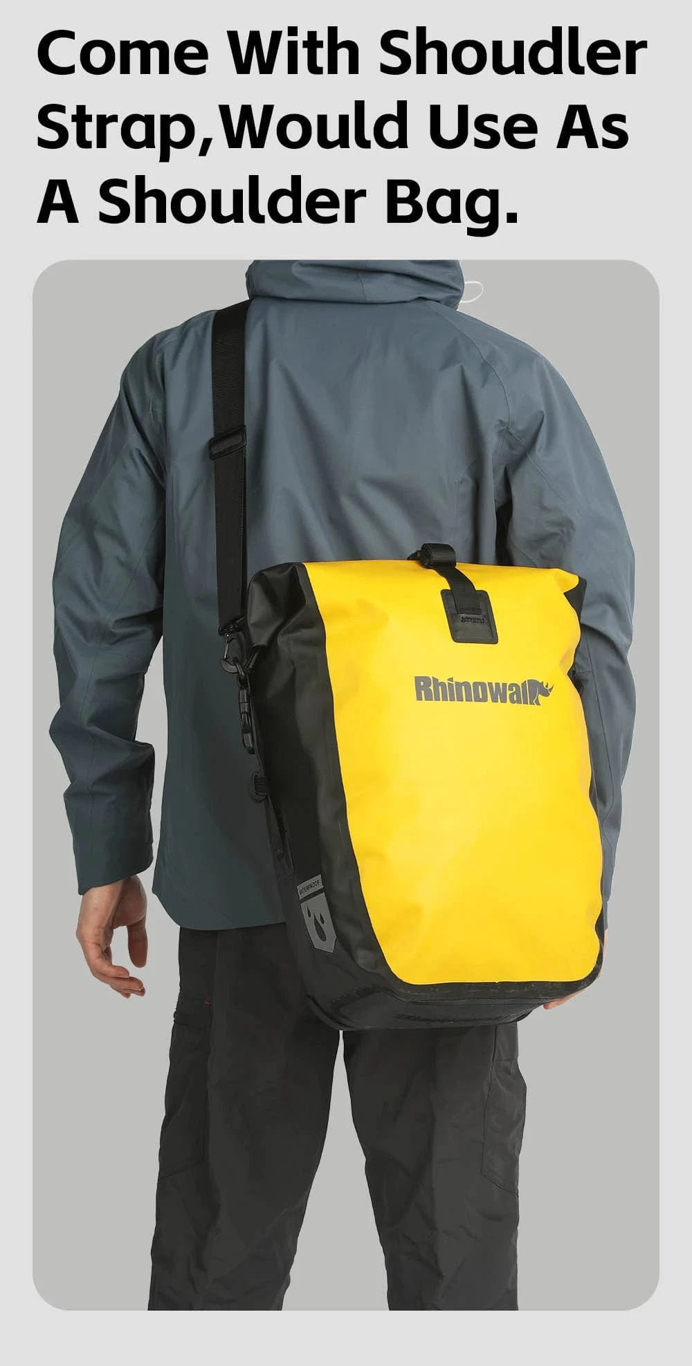 Bike & Bag Bicycle Pannier Bags RHINOWALK - Waterproof Bike Pannier ā Quick Release (25L)