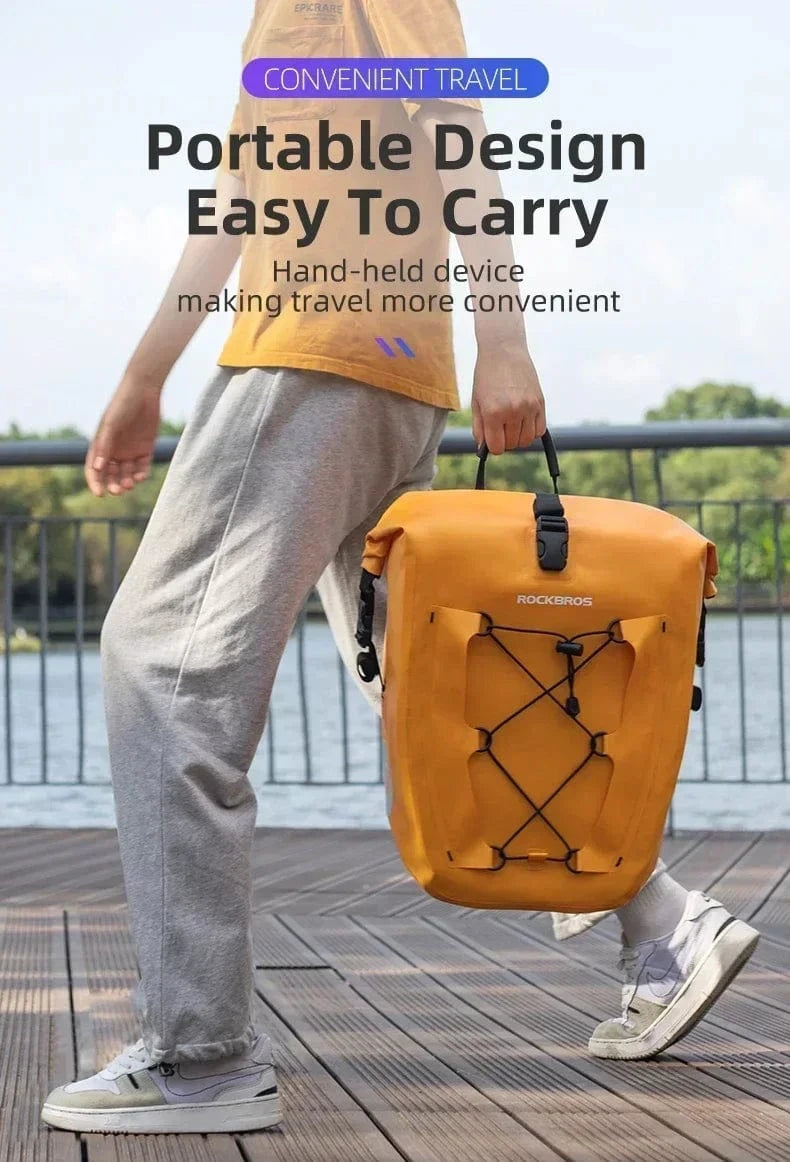Bike & Bag Bicycle Pannier Bags ROCKBROS - PAIR - Waterproof Pannier Bags – 25L