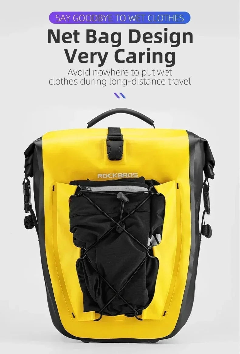 Bike & Bag Bicycle Pannier Bags ROCKBROS - PAIR - Waterproof Pannier Bags – 25L