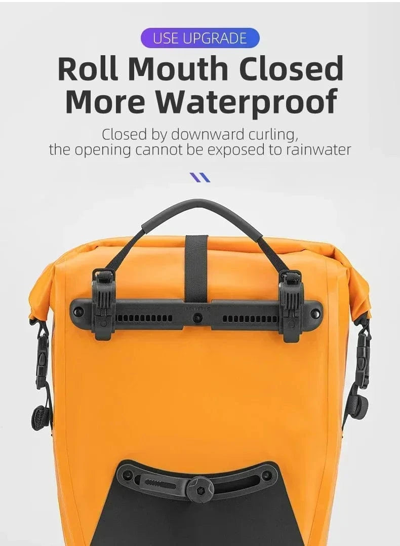 Bike & Bag Bicycle Pannier Bags ROCKBROS - PAIR - Waterproof Pannier Bags – 25L