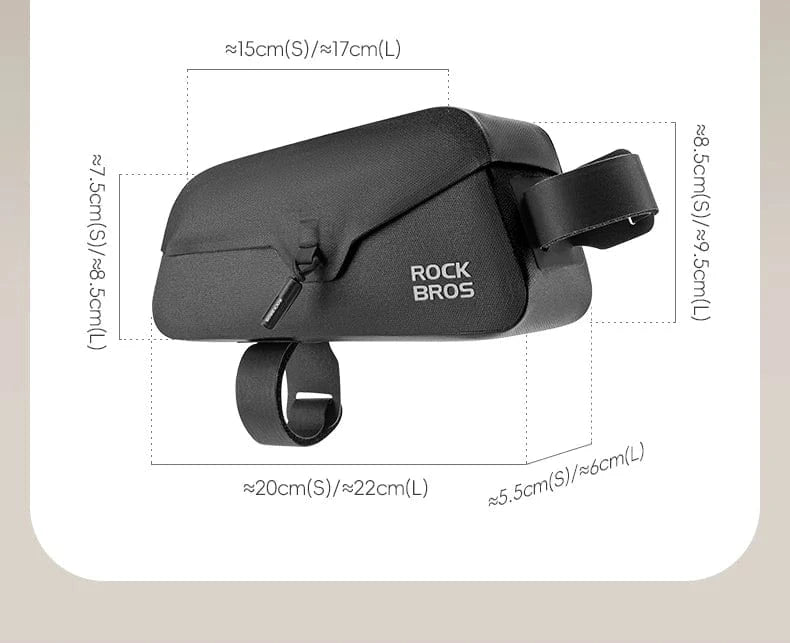 Bike & Bag bicycle top tube bag ROCKBROS - Magnetic Waterproof Top Tube Bag (0.6L/0.9L)