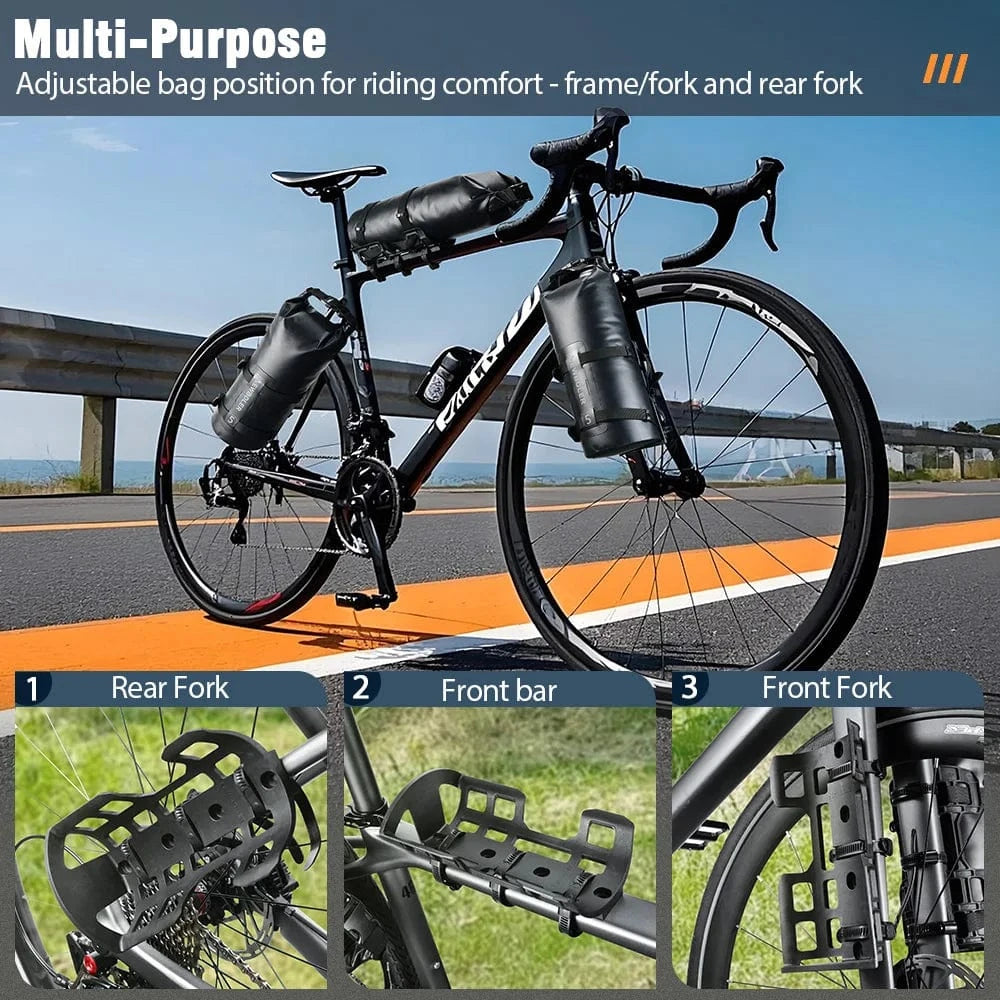 Bike & Bag Fork Bags NEWBOLER - Waterproof Front Fork Cages and Dry Bags - 5L