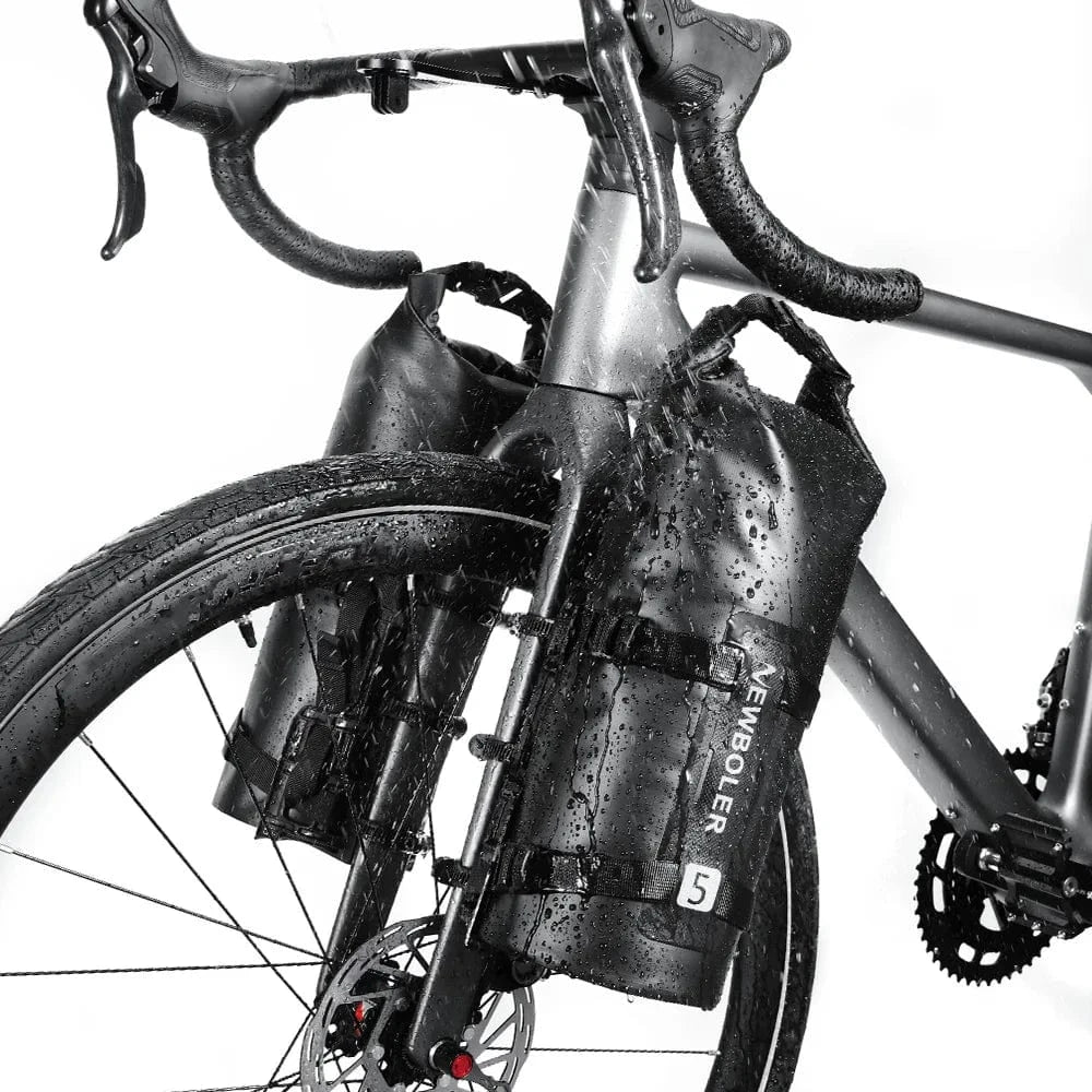 Bike & Bag Fork Bags NEWBOLER - Waterproof Front Fork Cages and Dry Bags - 5L