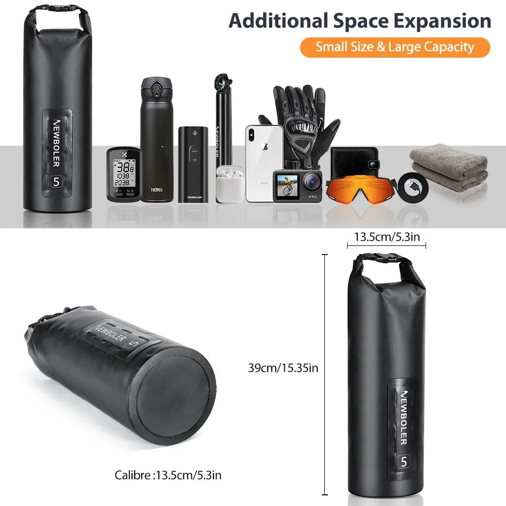 Bike & Bag Fork Bags NEWBOLER - Waterproof Front Fork Cages and Dry Bags - 5L