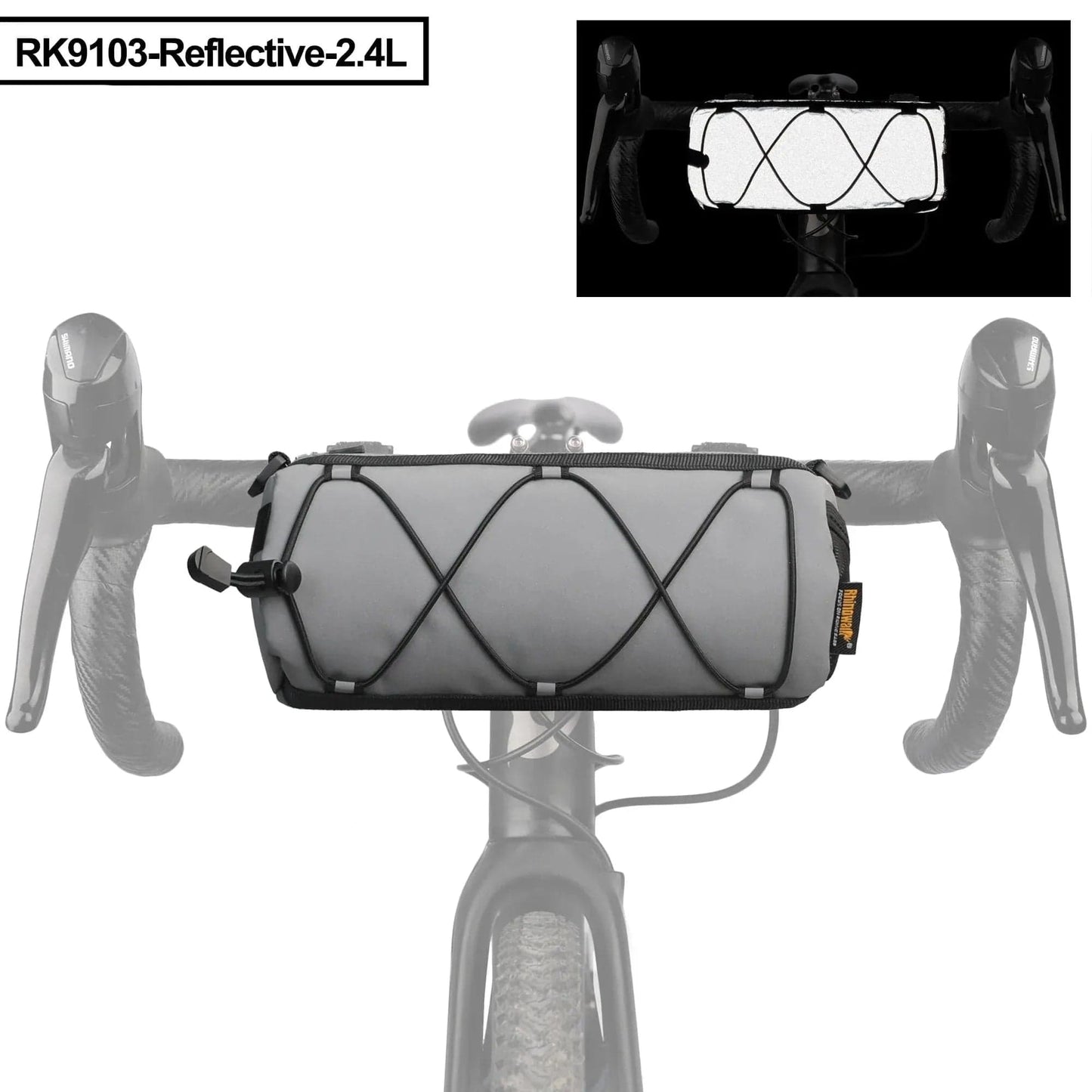 BIKE & BAG Handlebar bag Fully Reflective RHINOWALK - Camo Handlebar Bags