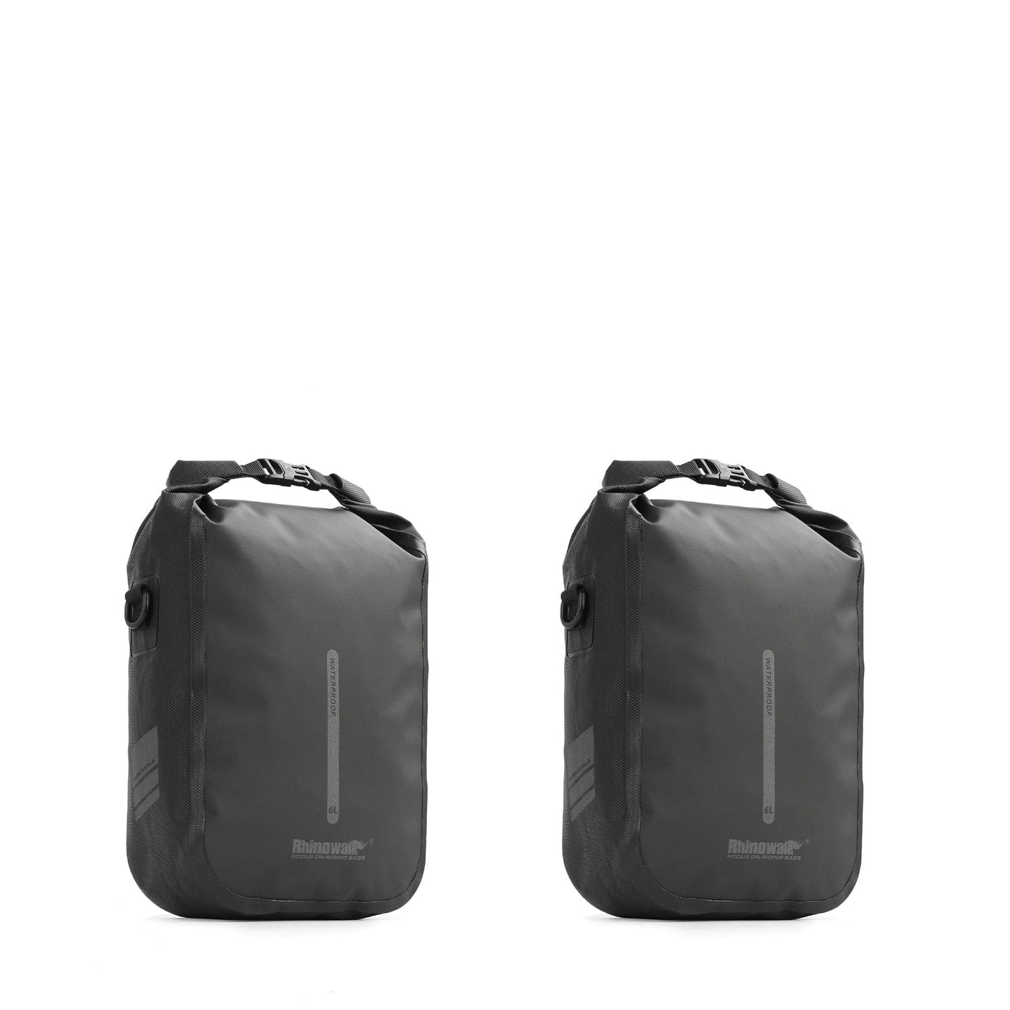 BIKE & BAG Pannier Bags Black-6L-2pcs RHINOWALK - Quick Release Front Pannier Bags (4, 6L)