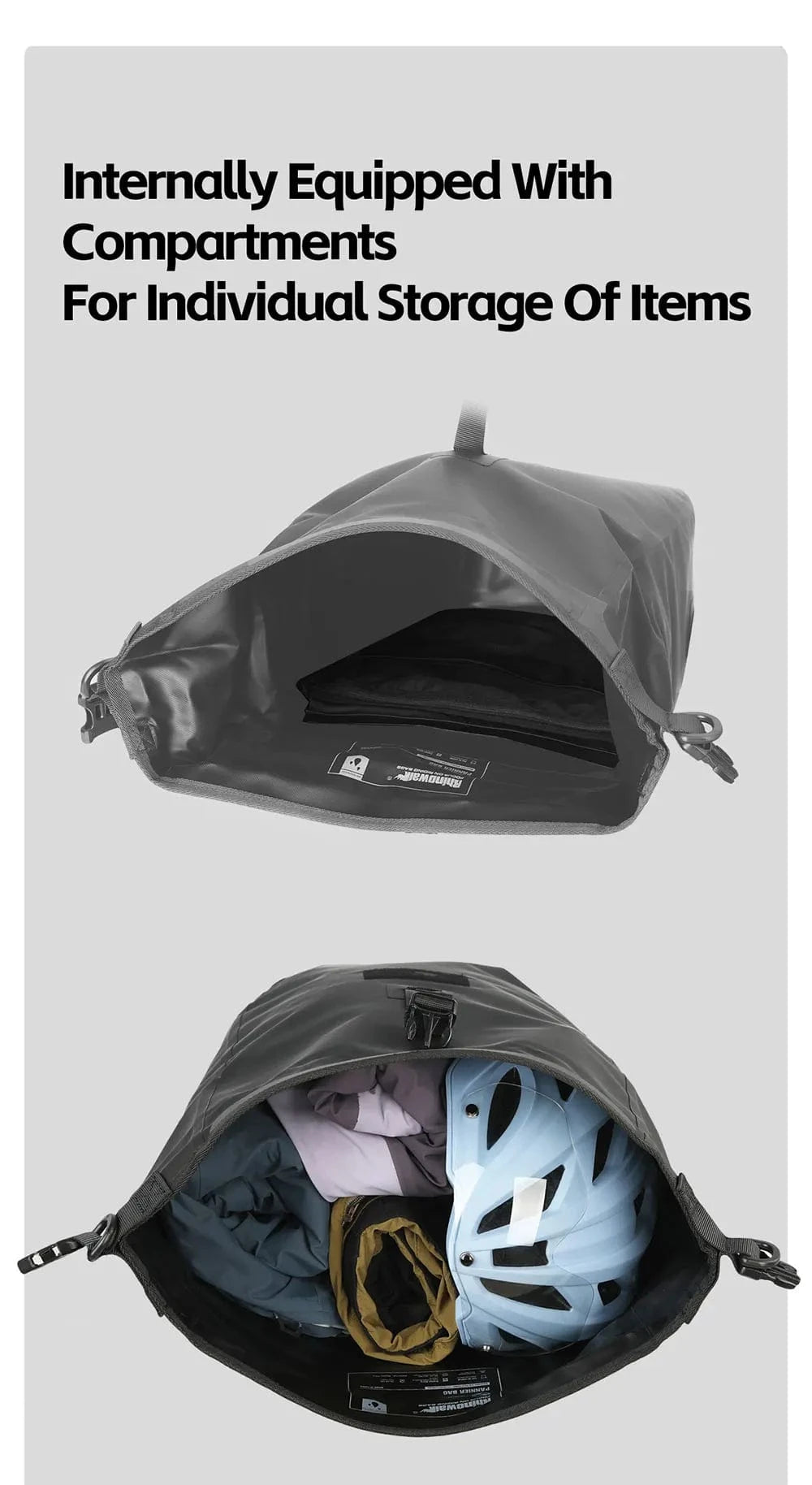 Bike & Bag RHINOWALK - 2025 Traveler Series Waterproof Pannier Bag (6L, 12L, 20L, 25L)