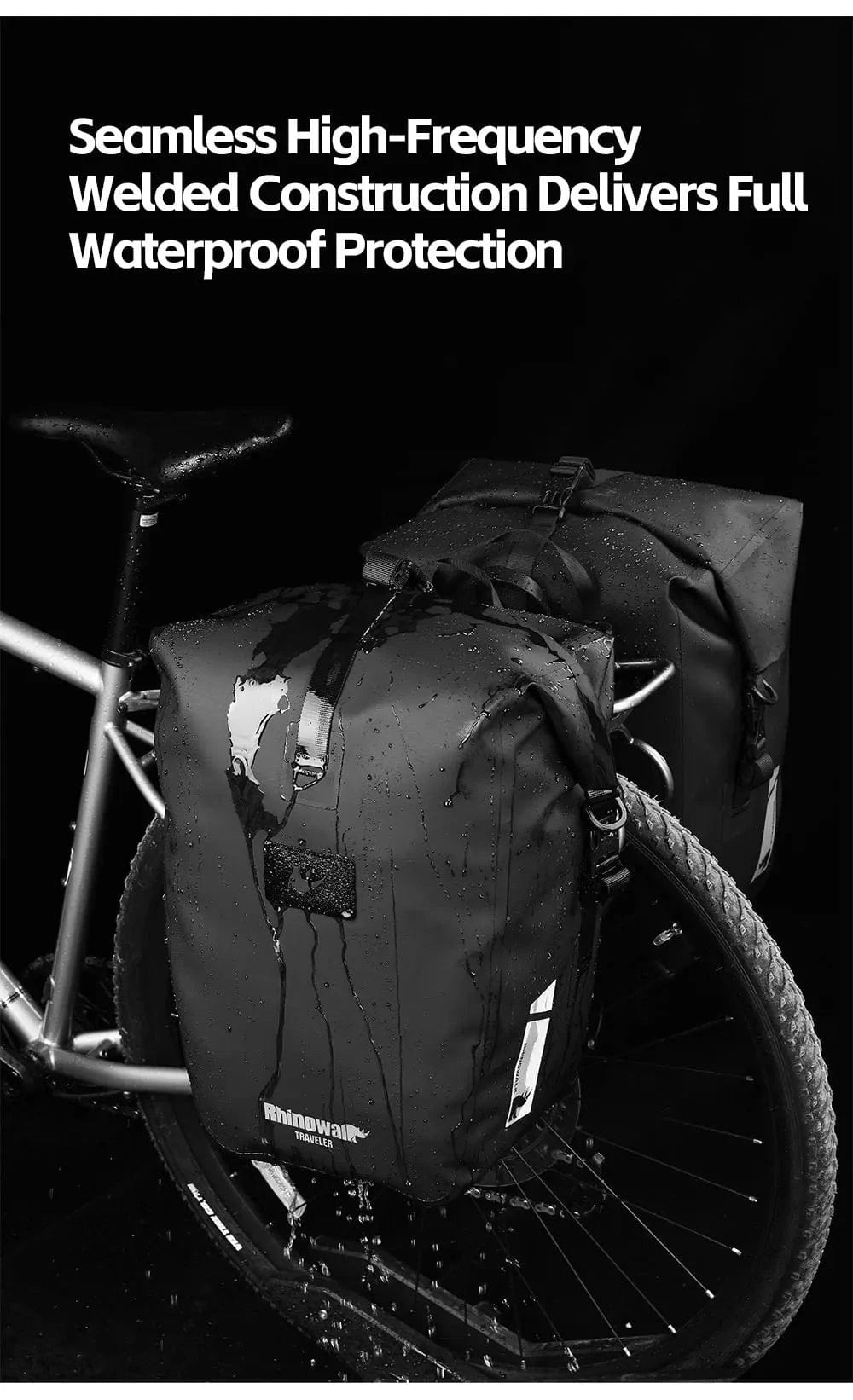 Bike & Bag RHINOWALK - 2025 Traveler Series Waterproof Pannier Bag (6L, 12L, 20L, 25L)