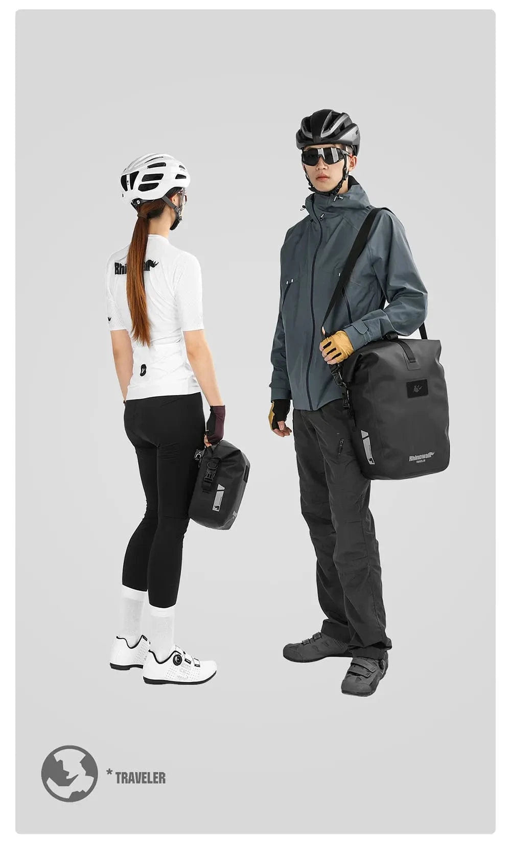Bike & Bag RHINOWALK - 2025 Traveler Series Waterproof Pannier Bag (6L, 12L, 20L, 25L)