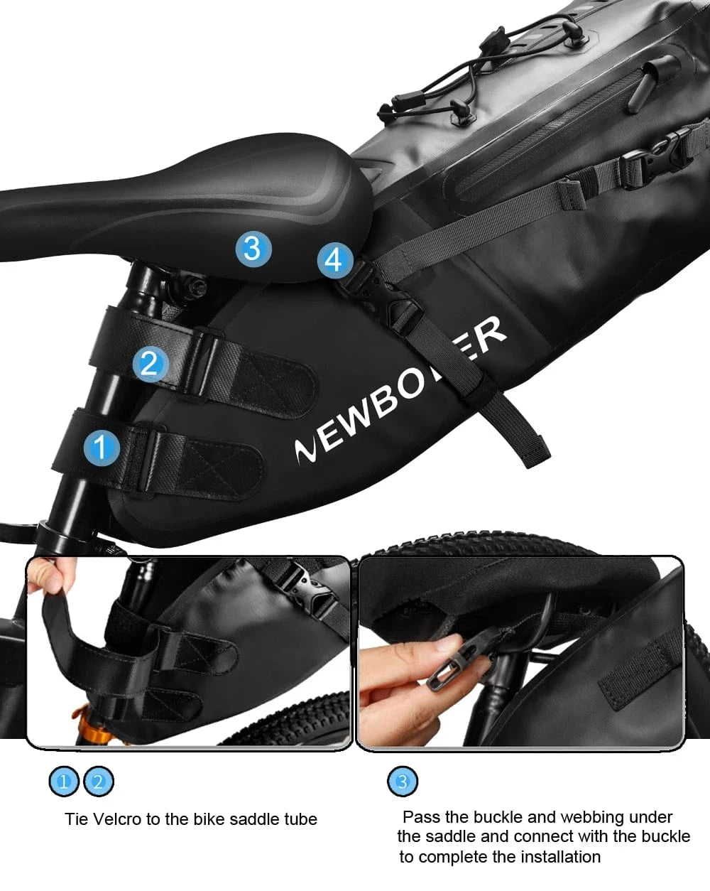 Bike & Bag Saddle Bags BAG026 10L NEWBOLER - Saddle Bag (10L)