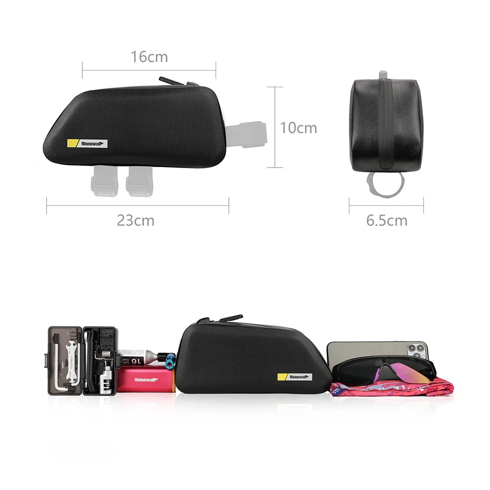 RHINOWALK - Waterproof Top Tube Bag 1.5L – Black