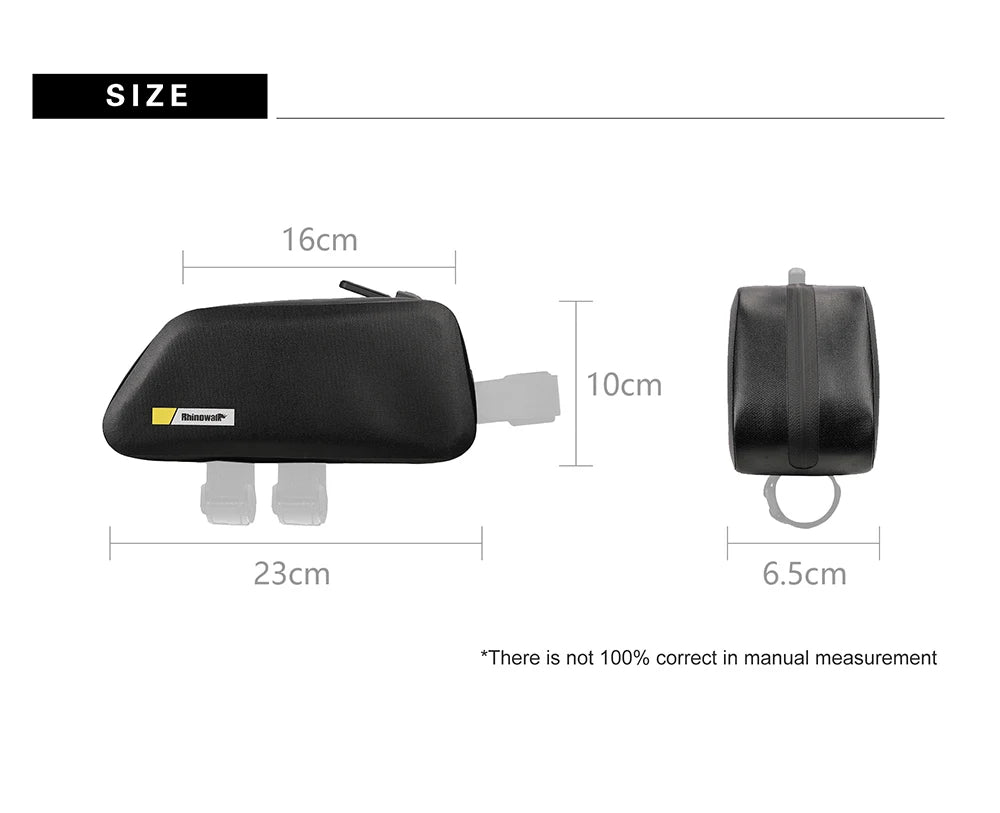 RHINOWALK - Waterproof Top Tube Bag 1.5L – Black