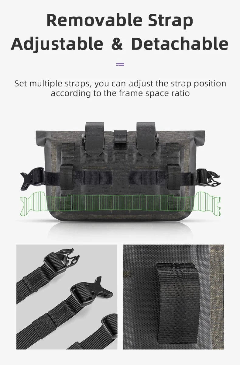 ROCKBROS - Waterproof Handlebar Bag Set – Durable, Spacious and Adventure-Ready
