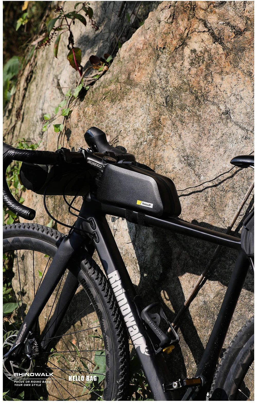 RHINOWALK - Waterproof Top Tube Bag 1.5L – Black