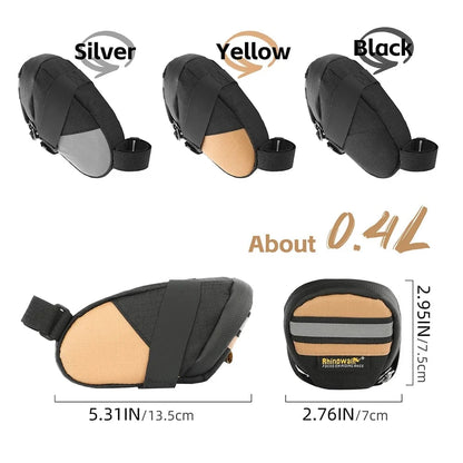 Rhinowalk - Mini Saddle Bag 0.4L – Compact Bike Seat Storage