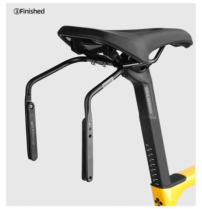 Rhinowalk - Bike Saddle Stabilizer Bracket – 2025 Version with Scratch-Proof Plates