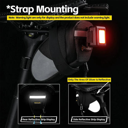 Rhinowalk - Mini Saddle Bag 0.4L – Compact Bike Seat Storage