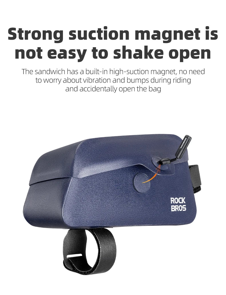 ROCKBROS - Magnetic Waterproof Top Tube Bag (0.6L/0.9L)