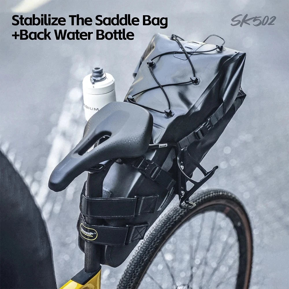 Rhinowalk - Bike Saddle Stabilizer Bracket – 2025 Version with Scratch-Proof Plates