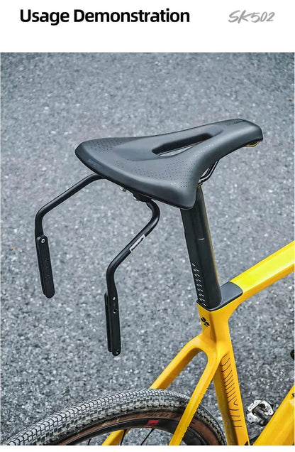Rhinowalk - Bike Saddle Stabilizer Bracket – 2025 Version with Scratch-Proof Plates