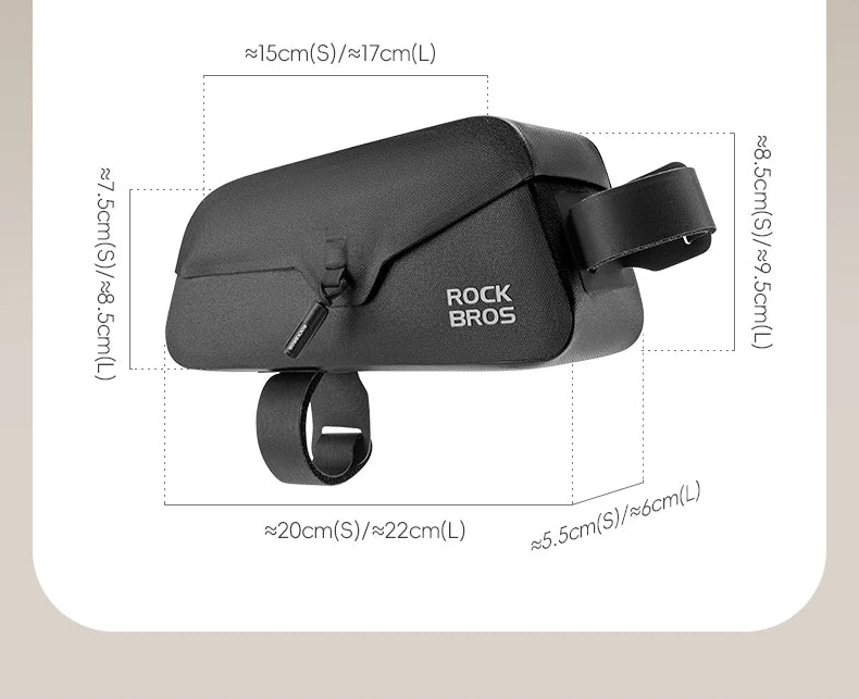 ROCKBROS - Magnetic Waterproof Top Tube Bag (0.6L/0.9L)