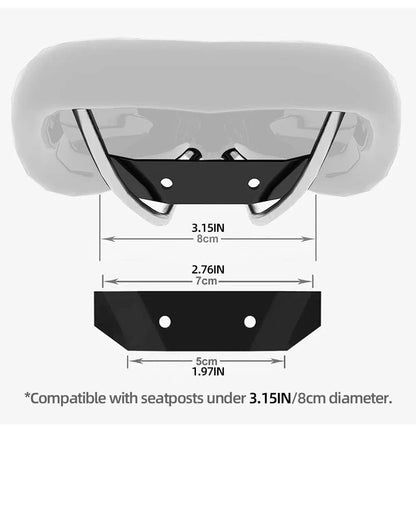 Rhinowalk - Bike Saddle Stabilizer Bracket – 2025 Version with Scratch-Proof Plates