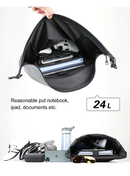 RHINOWALK - 24L Waterproof Bike Pannier Bag – Versatile Cycling Backpack