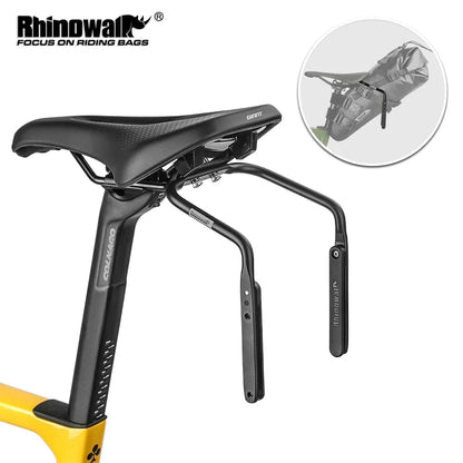 Rhinowalk - Bike Saddle Stabilizer Bracket – 2025 Version with Scratch-Proof Plates