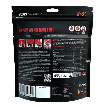 TORQ Explore - Supercharged Tomato & Basil Pasta Meal