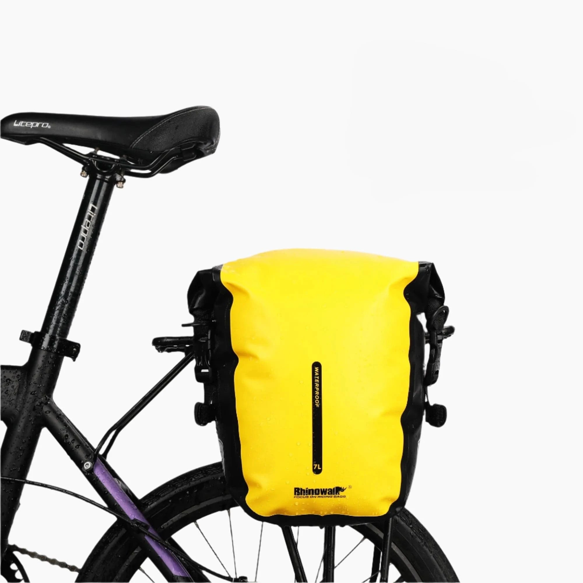 Bike & Bag Bicycle Pannier Bags RHINOWALK - Waterproof Bike Pannier Bag (10L) - Brompton, Road & MTB Pannier