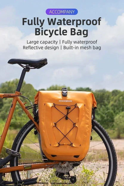 Bike & Bag Bicycle Pannier Bags ROCKBROS - PAIR - Waterproof Pannier Bags – 25L