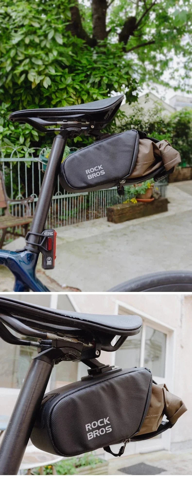 Bike & Bag Bicycle Saddle Bags C54 ROCKBROS - Expandable Bike Tail Bag (0.8L–1.3L)