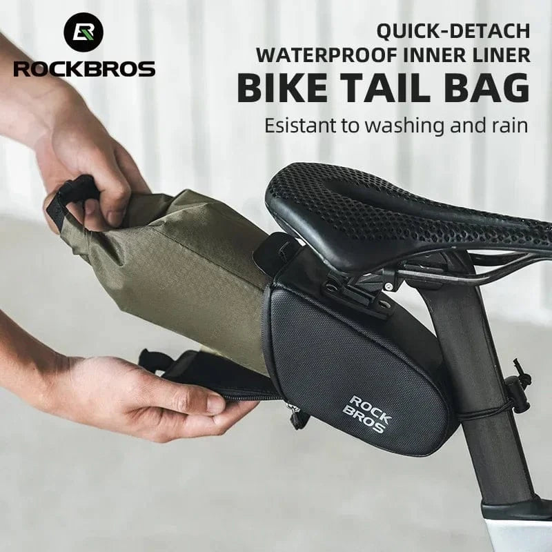 Bike & Bag Bicycle Saddle Bags C54 ROCKBROS - Expandable Bike Tail Bag (0.8L–1.3L)