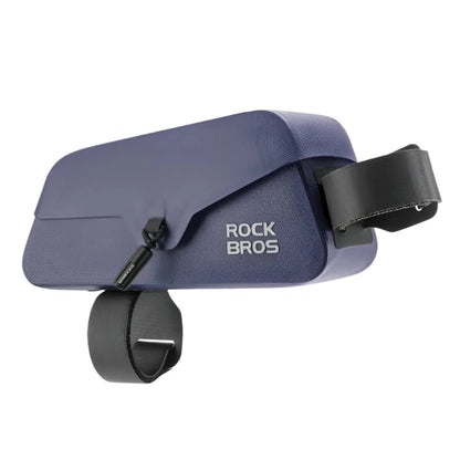 Bike & Bag bicycle top tube bag S 0.6L Blue ROCKBROS - Magnetic Waterproof Top Tube Bag (0.6L/0.9L)