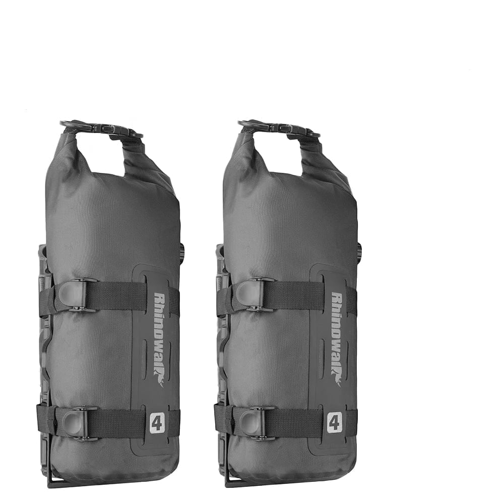 Bike & Bag Bike Bags Black-4L-2PC RHINOWALK  - Front Fork Dry Bags (4L,7L) (1 & 2 peice) - Waterproof, Quick Release