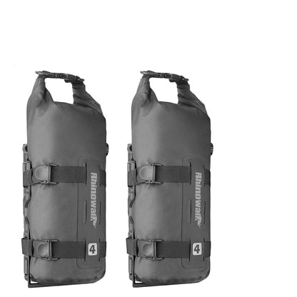 Bike & Bag Bike Bags Black-4L-2PC RHINOWALK  - Front Fork Dry Bags (4L,7L) (1 & 2 peice) - Waterproof, Quick Release
