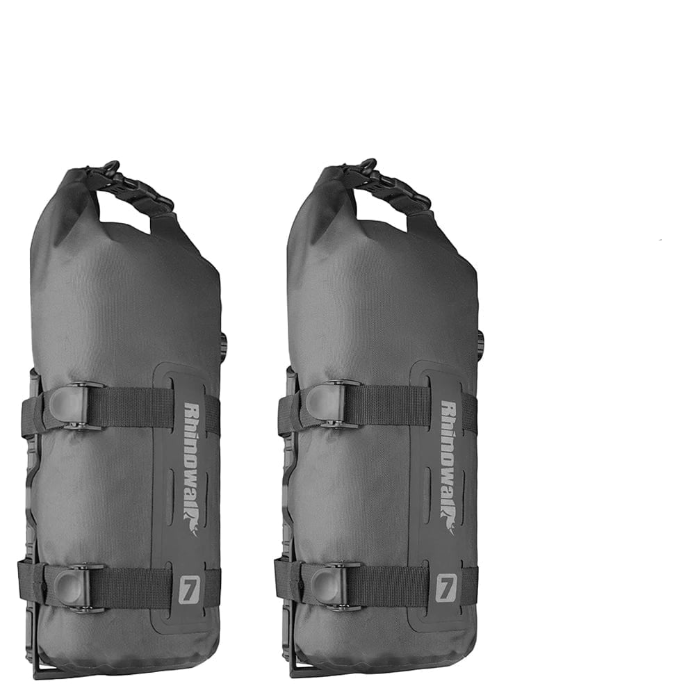 Bike & Bag Bike Bags Black-7L-2PC RHINOWALK  - Front Fork Dry Bags (4L,7L) (1 & 2 peice) - Waterproof, Quick Release
