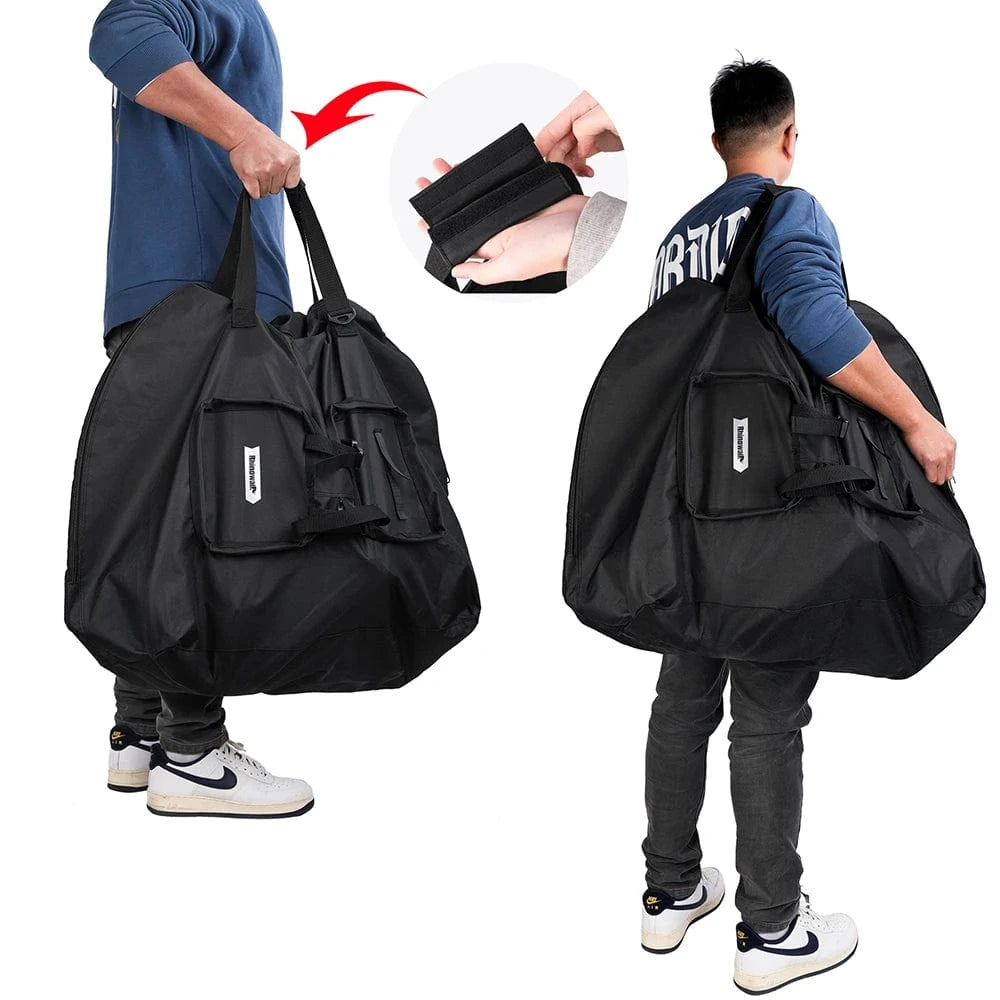 Bike & Bag Bike Travel Bag Rhinowalk Folding Bike Carry Bag – Waterproof, Foldable & Portable for Brompton, 3 Sixty & More