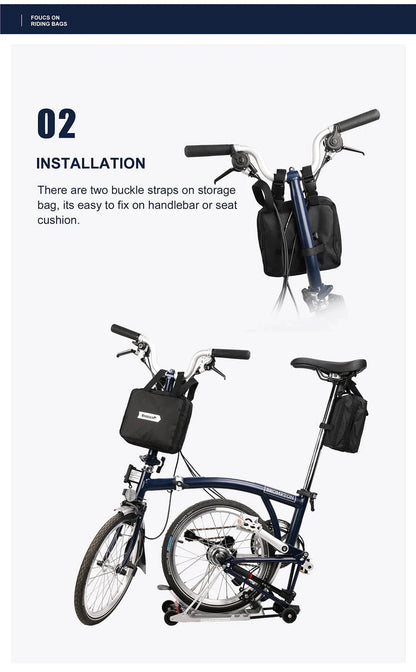 Bike & Bag Bike Travel Bag Rhinowalk Folding Bike Carry Bag – Waterproof, Foldable & Portable for Brompton, 3 Sixty & More